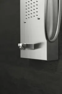 Merin | panou de duș Silver, oțel inoxidabil