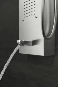 Merin | panou de duș Silver, oțel inoxidabil