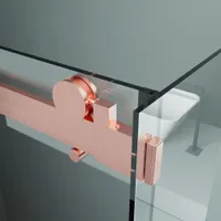 Milano | cabină de duș Duo Rose Gold 80x120, 195cm, 8mm, NANO