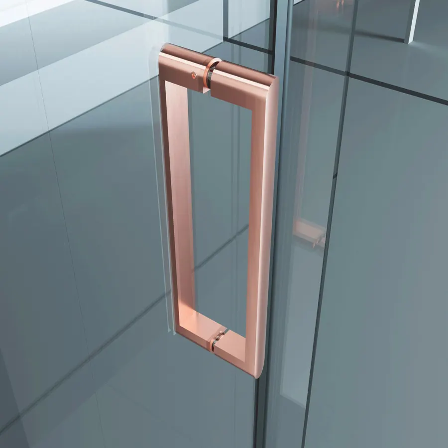 Milano | cabină de duș Duo Rose Gold 90x120, 195cm, 8mm, NANO