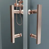 Motril | cabină de duș Rose Gold 80x80 190cm, 6mm, NANO
