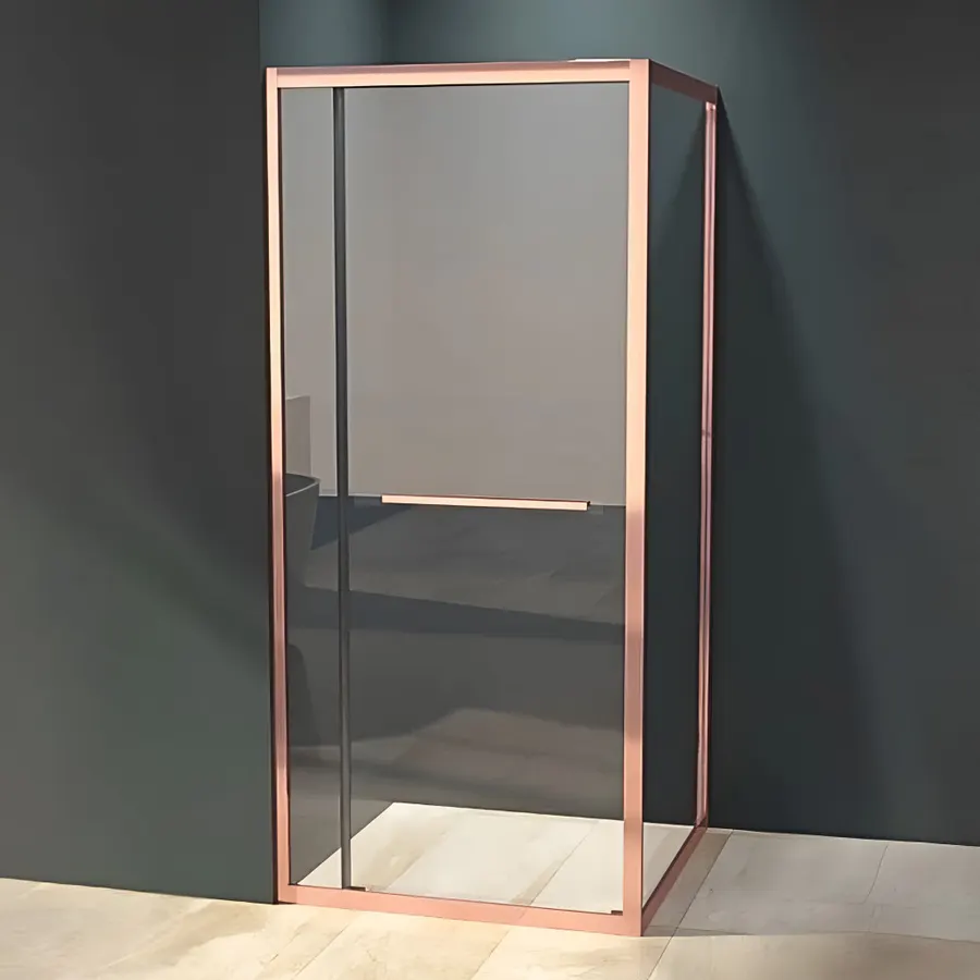 Firenze | cabină de duș Rose Gold 6mm 80 cm, NANO