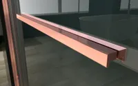 Firenze | cabină de duș Rose Gold 6mm 80 cm, NANO