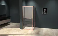 Firenze | cabină de duș Rose Gold 6mm 90 cm, NANO